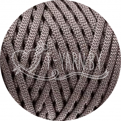 Хлопковый шнур без сердечника, цвет Кофейный, 5мм, 100м, KOTELIFE